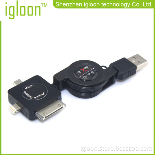 Retractable Usb Cable For Iphone Ipad And Pad Mini Samsung Galaxy